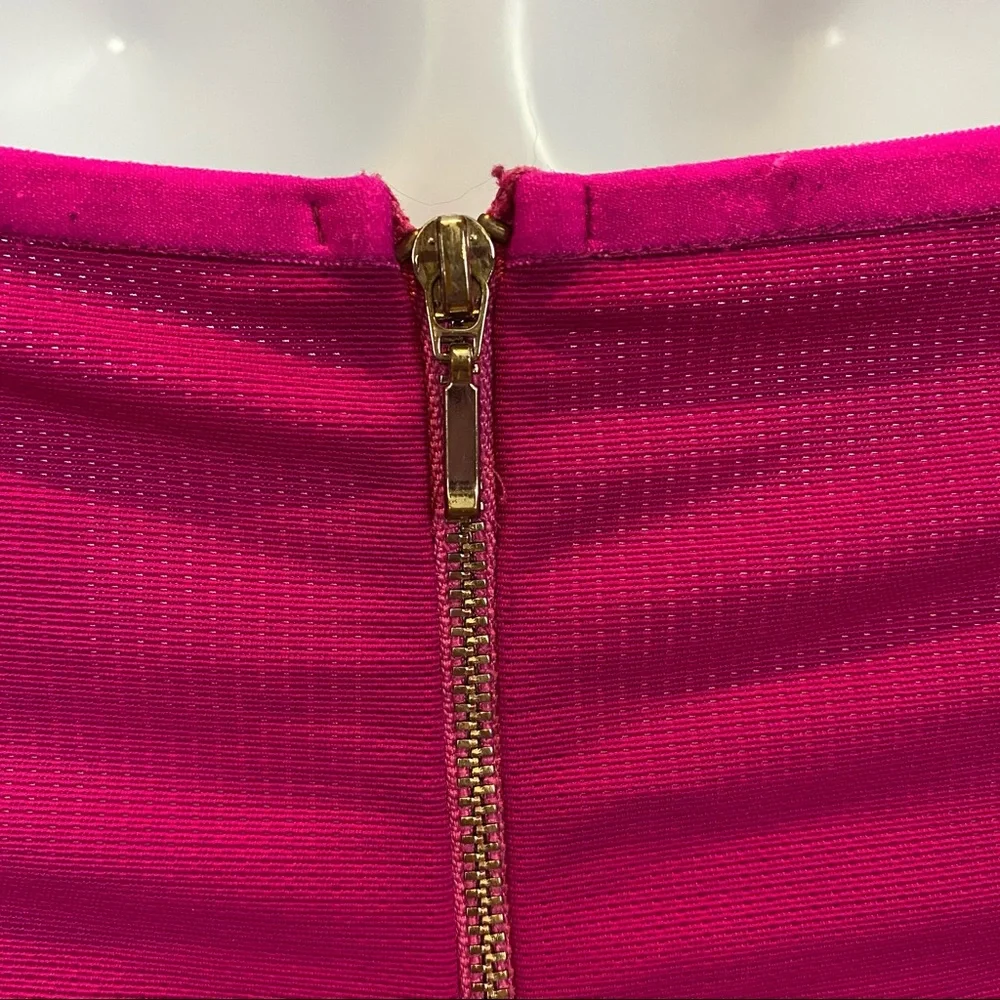 Bec and Bridge Argon Bustier Mini Dress in Bright Fuchsia Pink size 4 - Picture 11 of 17
